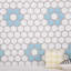 Carreau de mosaïque en porcelaine nid d'abeille 1 po x 1 po Value Series-98546888