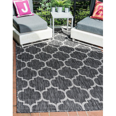 Tapis d'extérieur couleur gris anthracite