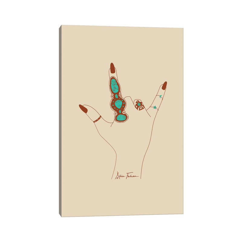 Love Love par - Toile tendue, H 12 po x l 8 po x P 0,75 po
