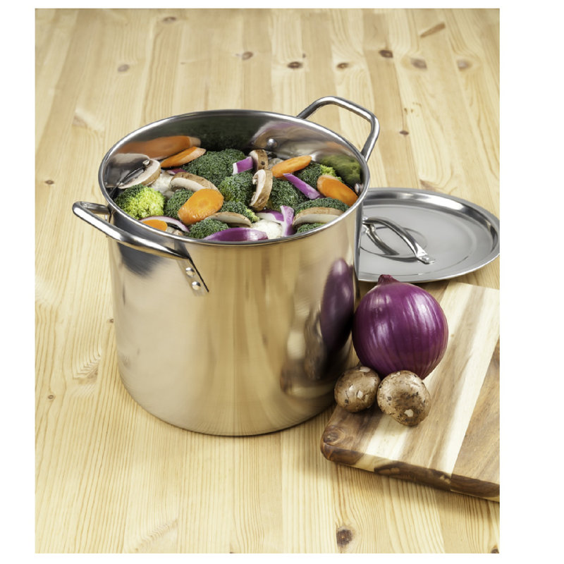 McSunley Non-Stick Stainless Steel Stock Pot, 20