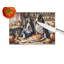 Basset Hound Fall Kitchen Pumpkins Glass Cutting Board Large