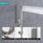 Deluxe Wall-Mounted Dual Shower Head Set with Pressure Balancing Valve