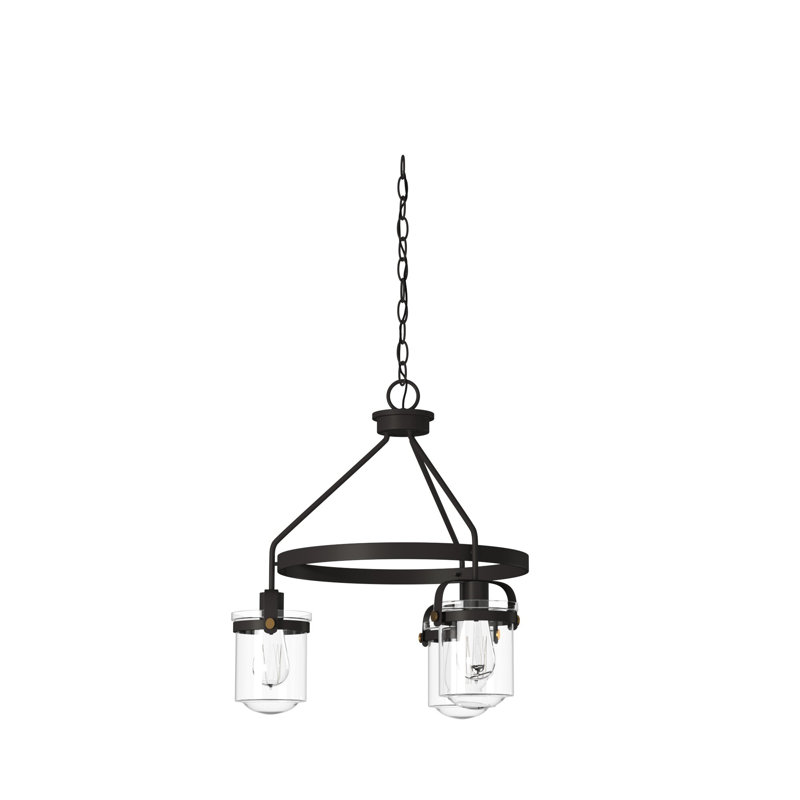 Georgetown 3 - Light Dimmable Wagon Wheel Chandelier