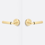 Levanto Round Passage Rosette, Straight Knurled Grip