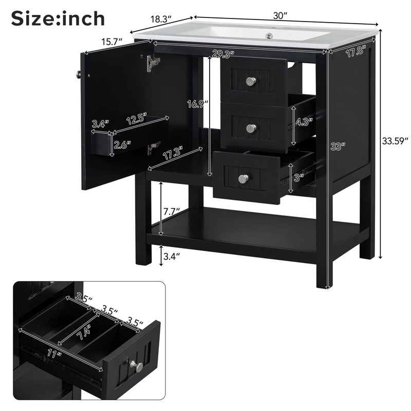 Transitional Style Bathroom Vanity