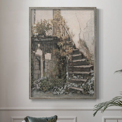 Escaliers Gracieux Framed Print - Solid Wood