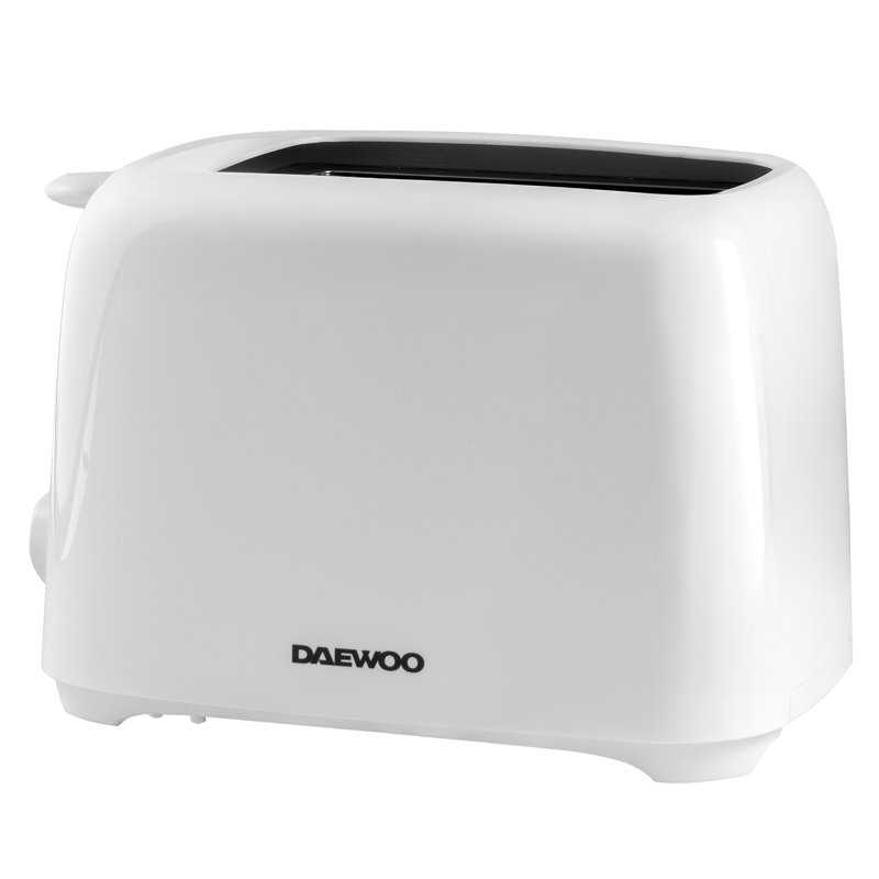 Daewoo White Essentials Matching White 6 Setting 2 Slice Toaster And Kettle Set 1.7 Litre Easy Clean Cordless Jug With Filter