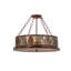 Rustic Lodge 4 - Light Semi Flush Mount