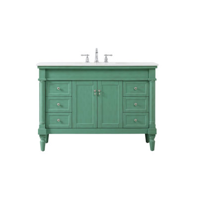 Lexington 48'' Single Bathroom Vanity with Engineered Marble Top