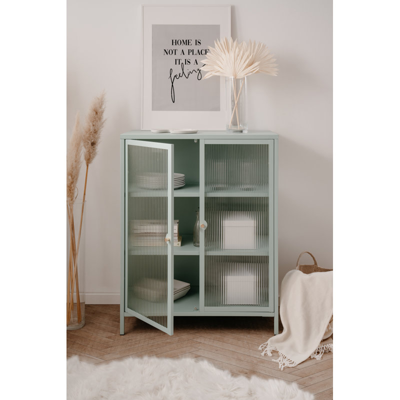 Aumya Steel Rectangle Storage Unit Accent Chest