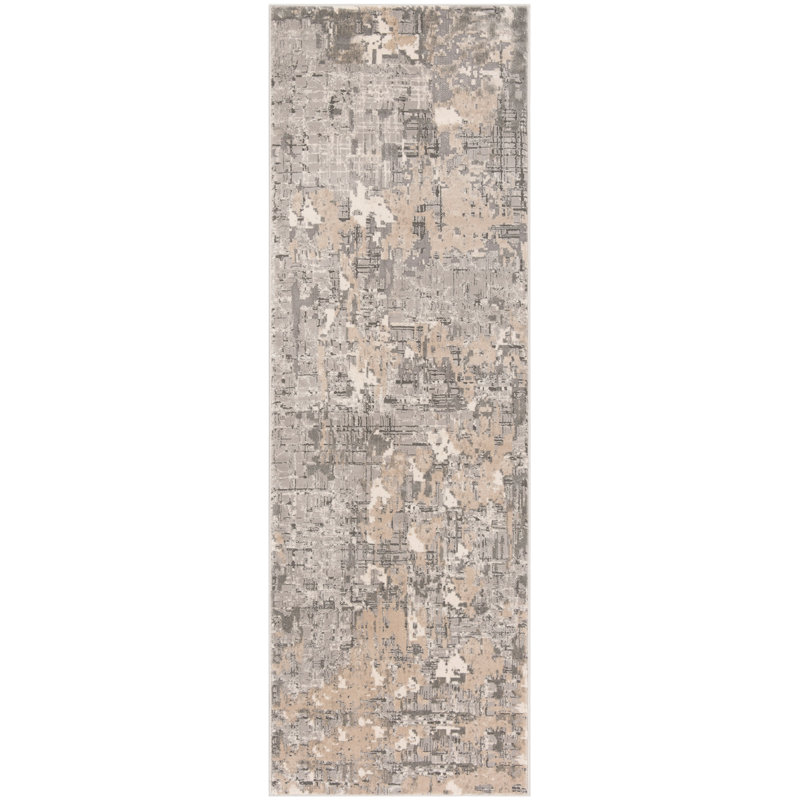 Edvin Performance Abstract Rug, Runner 2'7" x 8'