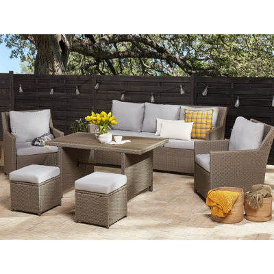 Gahnshyam 5 - Person Seating Group with Cushions