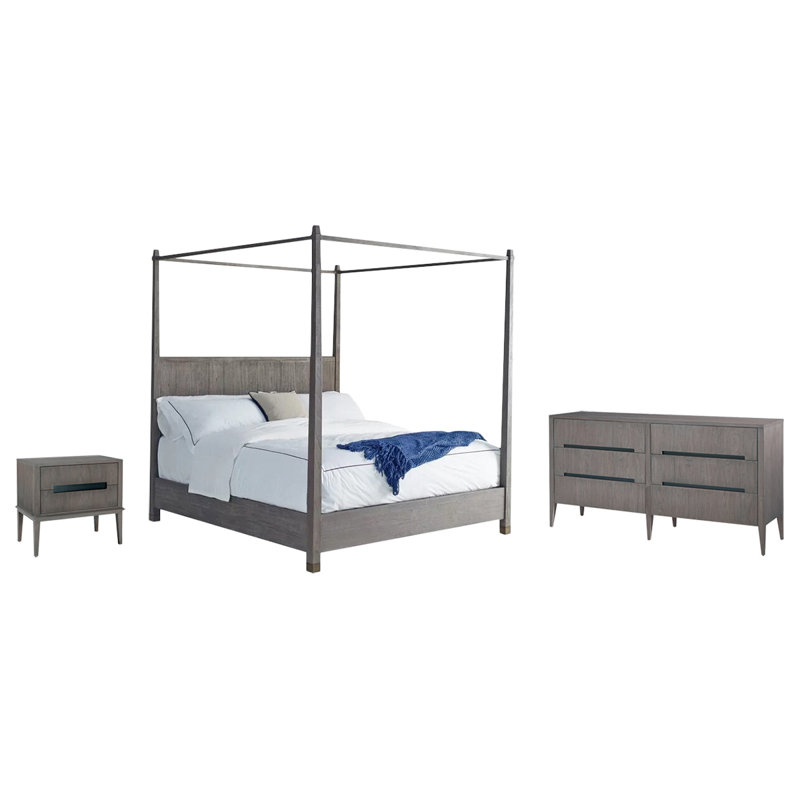 Palmer Modern & Contemporary Bedroom Set, Mink, California King