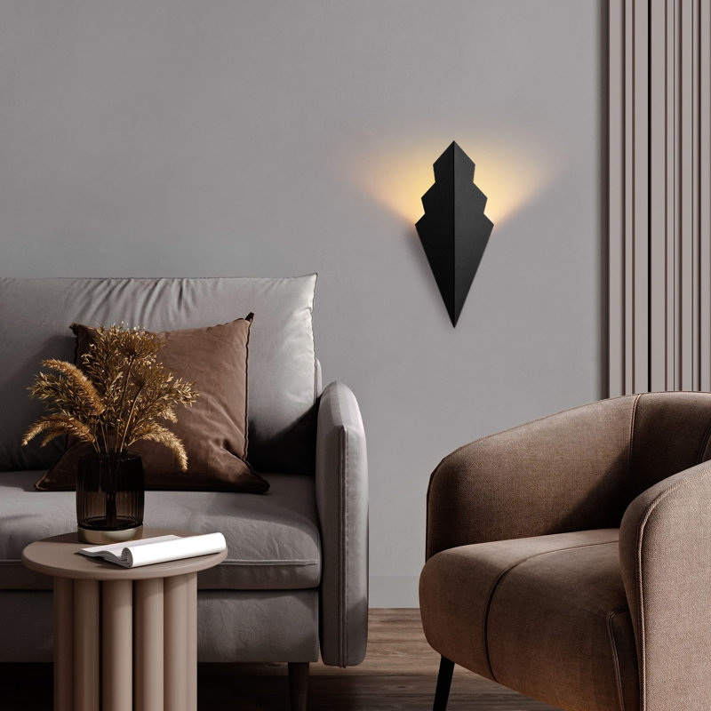 Lampe murale élégante, corps en métal noir, 6,7 po x 15,7 po x 5,9 po | 1 x douille G9, 8 W maximum (ampoule non incluse) | Certifié IP20, parfait pour le salon, la chambre à coucher et les couloirs | Solution d'éclairage élégante et moderne