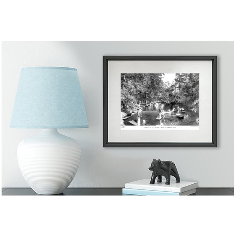 Oxford, View On The Cherwell 1922 by Francis Frith - Single Picture Frame Print, 45cm H x 60cm W x 2.3cm D