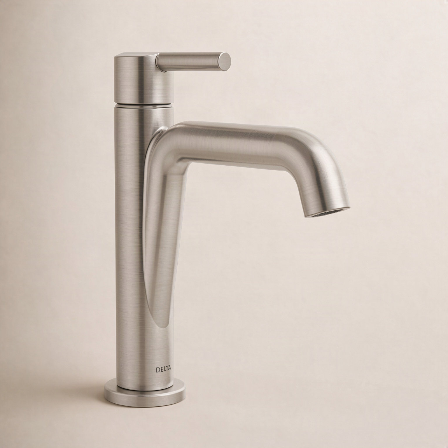Nicoli Single-Hole Bathroom Faucet with Drain, Stainless