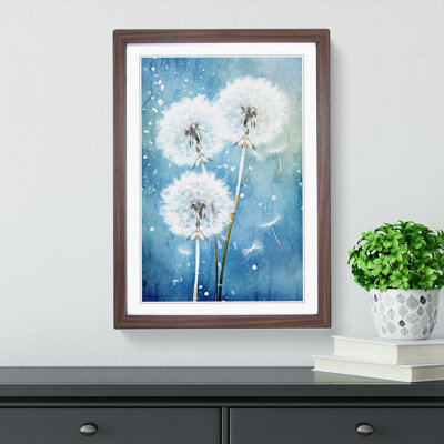 Dandelion Constructivism Art - Framed Print