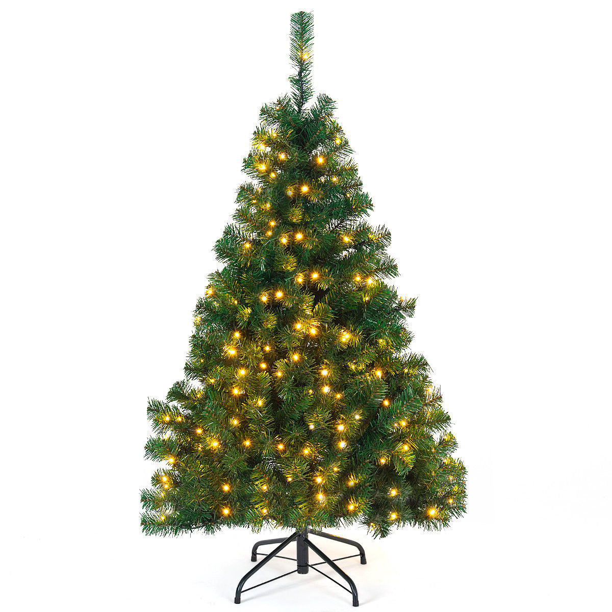 The Holiday Aisle® 4.5' Green Pine Artificial Christmas Tree with 200 ...