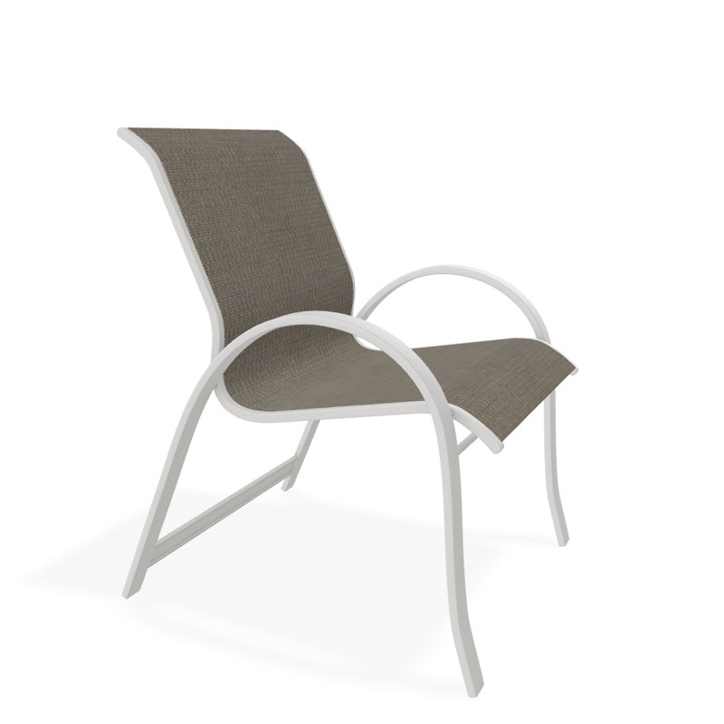 Aruba Outdoor Dining Armchair, Snow