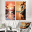 «Golden Sunrise Silhouetted I», 2 pièces-1720372357-1720372356
