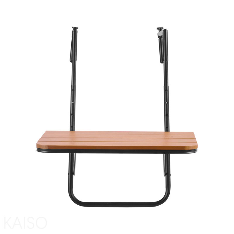 Balcony Hanging Table 25 x 24 in Outdoor Patio Railing Bar Table Adjusable