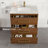 Ilsa 30"W X 18"D Bathroom Vanity With White Carrara Quartz Countertop And Undermount Porcelain Sink-855594647