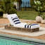 Gillian Steel and Rope Chaise Lounger-1383538665