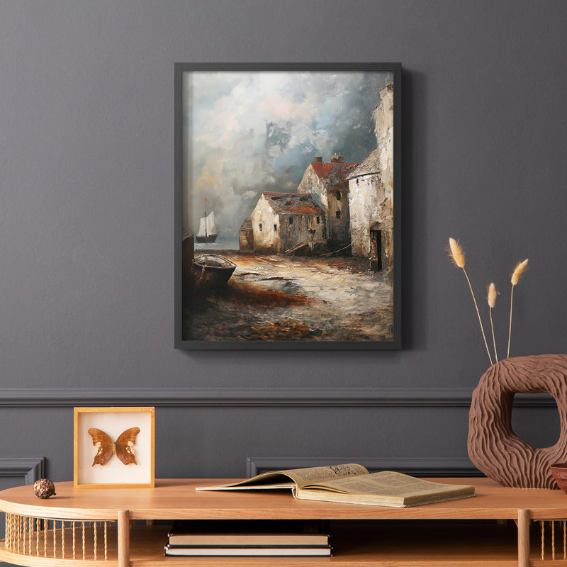 Série LANDSCAPES CCXCVII - Impression encadrée de qualité supérieure - Prêt à accrocher - Aucun clou requis, H 11 po x l 9 po