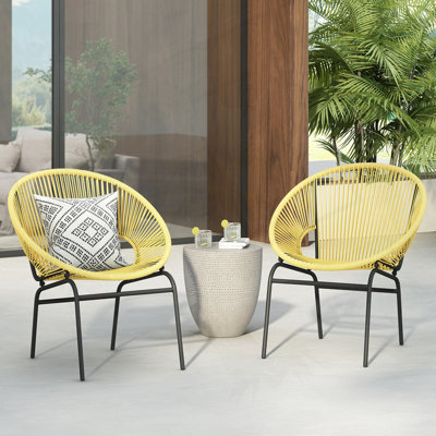 Chaise d'extérieur en osier