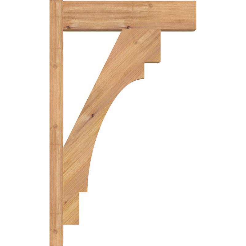 L 8 po x P 18 po x H 30 po, 8" W Western Red Cedar (Rough Sawn), P 18 po x H 30 po