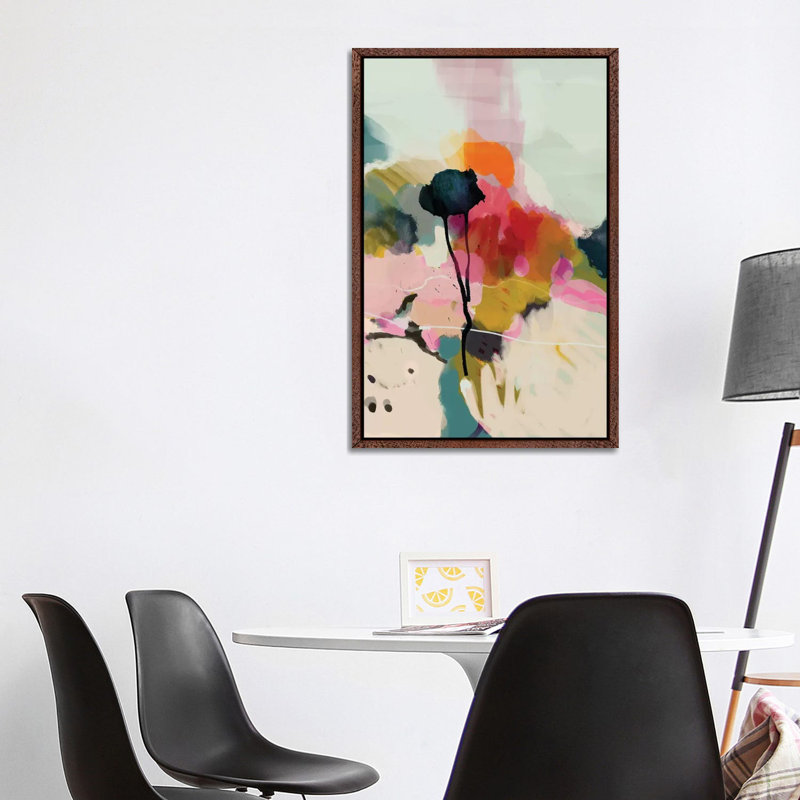 Paysage Abstract 1 Piece Wall Art on Canvas, 101.6 cm H x 66.04 cm W, Classic Wood Framed