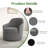 Modern Upholstered Swivel Barrel Chair with Washable Detachable Cover-1533471497