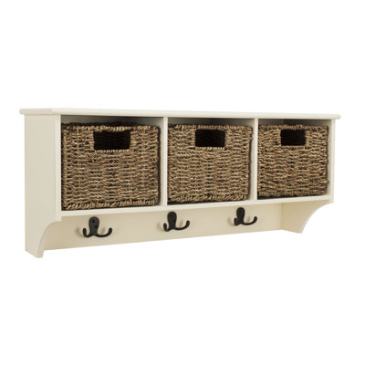Solid + Manufactured Wood Wall Organizer