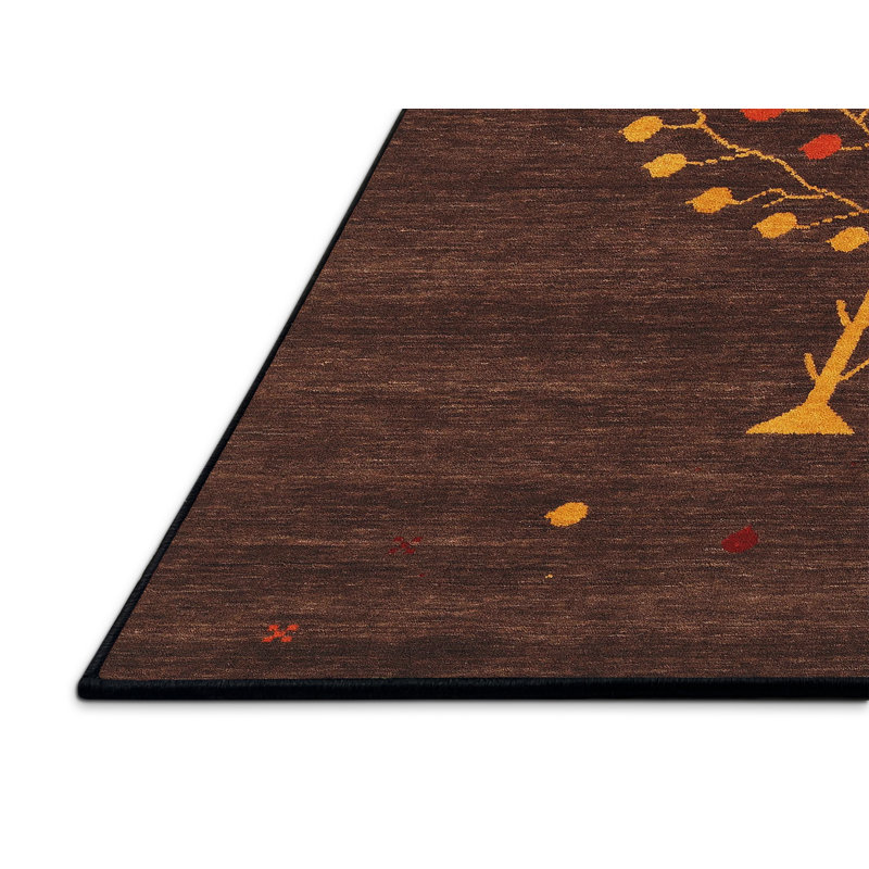 Tapis brun contemporain Kleban, Rectangle 5 pi x 7 pi