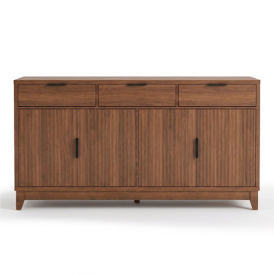 Buffet 55 po à 4 portes avec portes et tablettes
