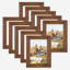 Ensemble de 10 cadres muraux en bois brun de 10 po 3 po x 4 po-90547537-89853287