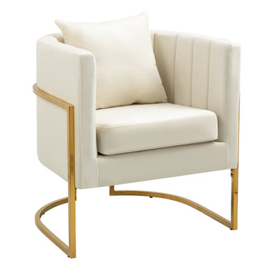 Marquet Velvet Barrel Chair