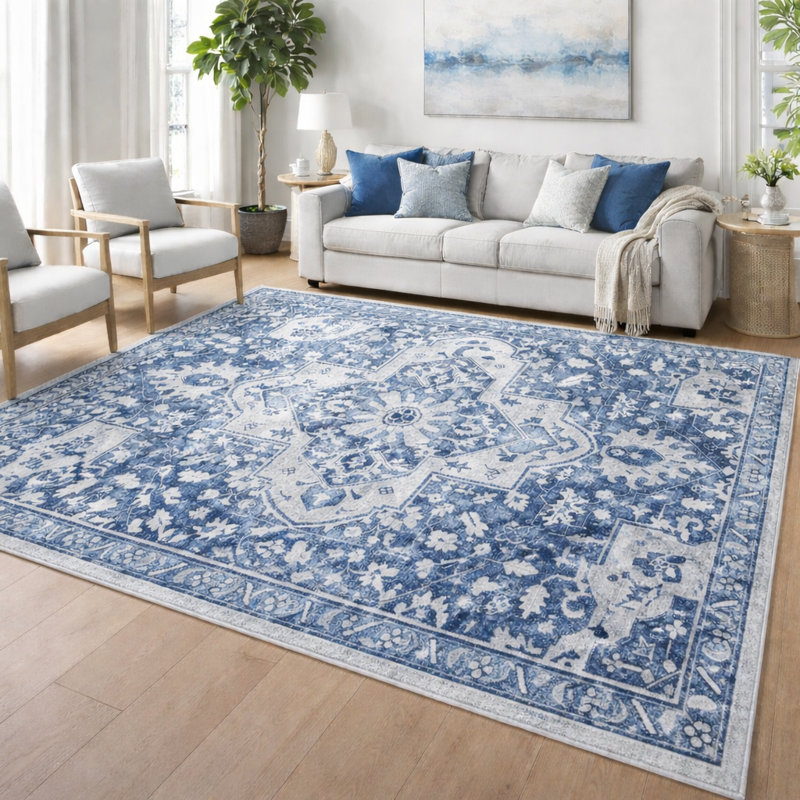 Oriental Machine Tufted Shag Area Rug, Rectangle 200 x 290 cm
