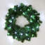 Faux Lighted PVC 21.65cm Christmas Wreath-349594917