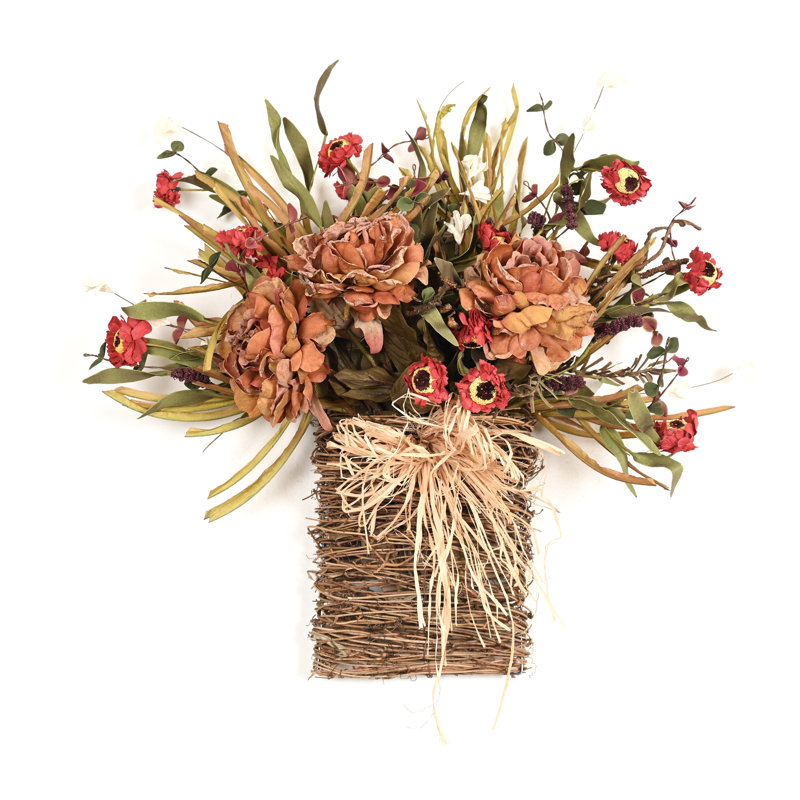 Panier floral 24 po, 24 po, Orange