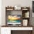 Millwood Pines Desk Bookshelf Desktop Storage Organizer Display Shelf Rack Dorm Office Brown-109601741