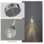 Luminaire suspendu à 1 lumière DEL Marguerettes en chrome