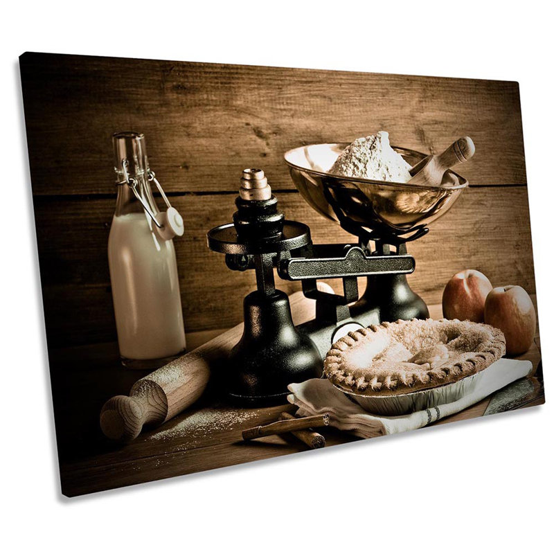 Weighing Scales Kitchen - Wrapped Canvas Print, 50.8cm H x 76.2cm W 