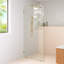 Solaris 36 in. x 78 in. Fully Frameless Radius Single Fixed Shower Panel-443548676