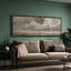 «Stormy Ocean Wave Cloudscape Neutral Coastal», impression sur toile encadrée-133897426-133897428