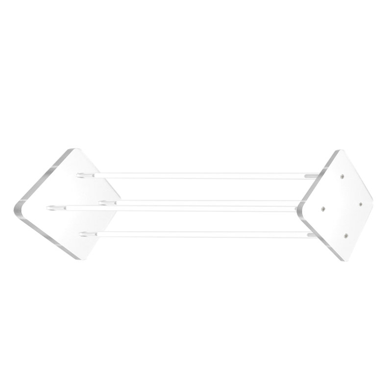 1" Rods Clear Riser Acrylic Transparent Plexiglass Pedestal Table Display Podium, 24" H x 9" W x 9"D