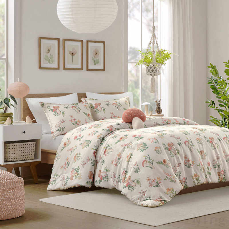 Mushroom Garden Comforter Set Twin/Twin XL