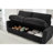 Modern Multifunctional Sectionals, Black Polyester Sofa With Storage For Compact Living Room