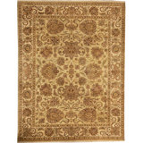 Wool Oriental Area Rug in Brown