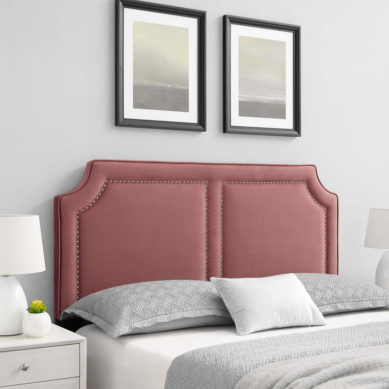 Modway Cynthia Performance Velvet Headboard, Twin, Dusty Rose